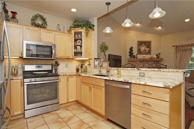 Newer stainless steel appliances, granite countert