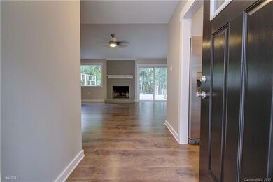 FOYER: The brand new Craftsman front door and stor