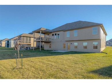 Back of the home. Walk-out finished basement to a 
