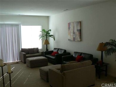 Living room with high ceilings
