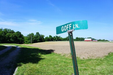 Goff Lane sign is not currently there, as the lane