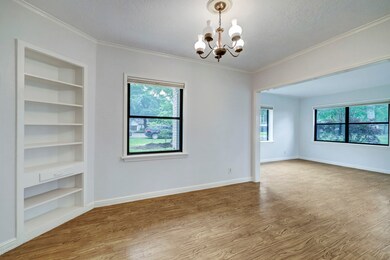 Dining space open to living