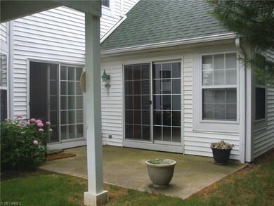 Private patio with access from master bedroom and 