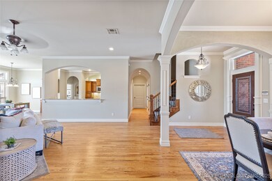 View of front Entrance from Family room.. Kitchen