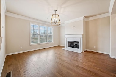 living room with fireplace