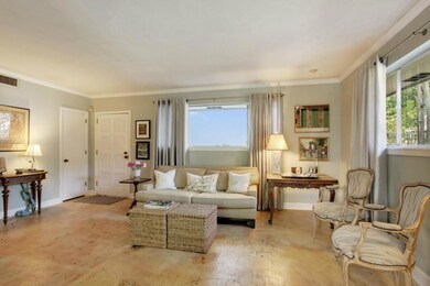Living Room with Concrete Floors
