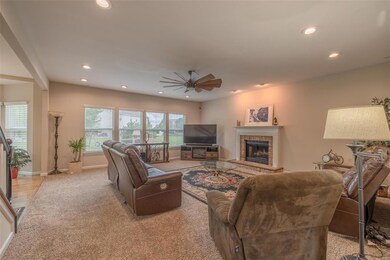 View from Great room towards backyard