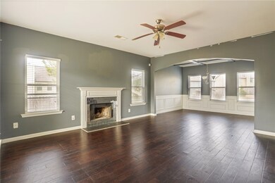 Living Area w/ Fireplace
