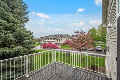 Deck overlooks the neighborhood