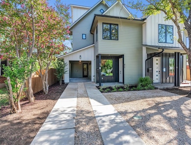 Modern farmhouse style home with board and batten