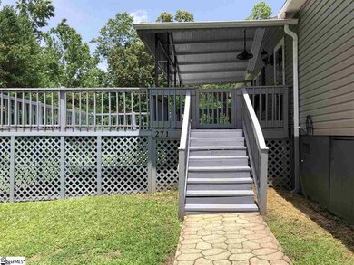 Large 23x14 deck off of front covered porch