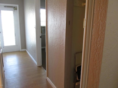 Hallway through kitchen to porch