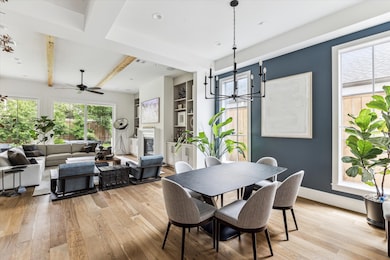 The Open-Concept Dining Area Seamlessly Connects T