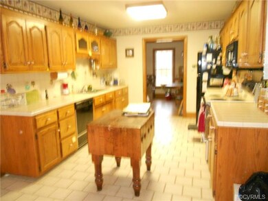 Kitchen showing the spacious cabinets and counter 