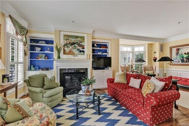 Beautiful built-in shelving with gas fireplace and