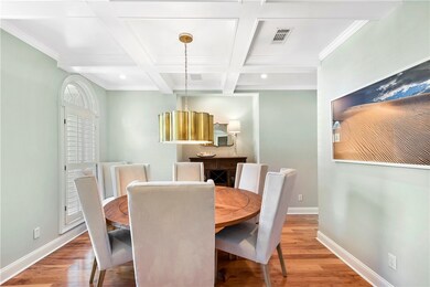 Dining from front hall/entrance