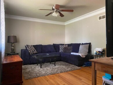 Living Room with wood floors