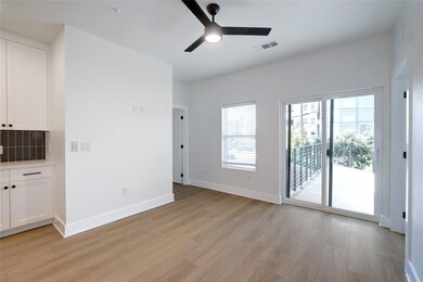 Unfurnished room featuring light wood finished fl