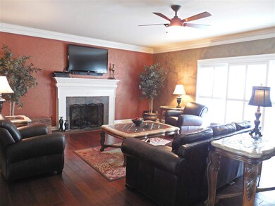 This open floor plan offers a spacious great room 