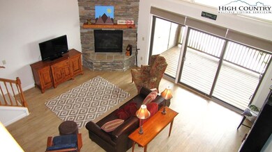 View of the great room from the loft.