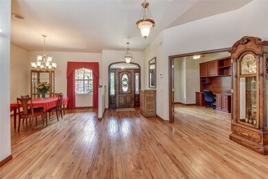 Foyer with Views of Dining Room and Office/Bedroom
