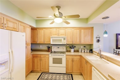 Stylish, clean, larger kitchen.