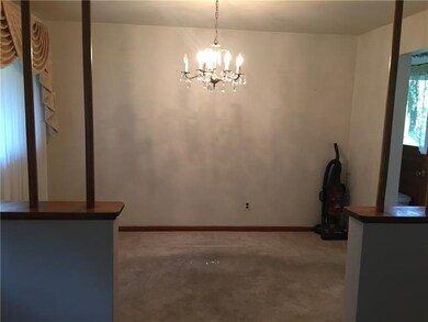 View of dining room.