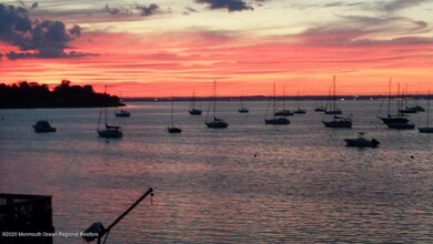 View of Sunset over bay