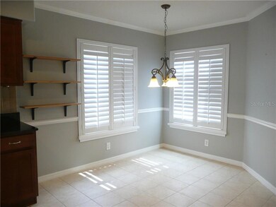 A closer look at your eat-in area that can accommodate a good size table for informal family dining.