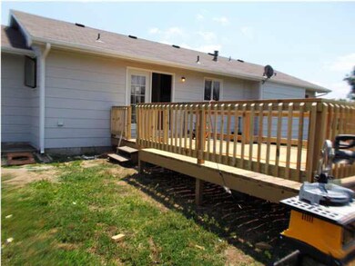 New deck on the back of the house.