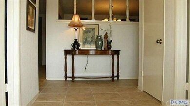 Entry way with new tile.
