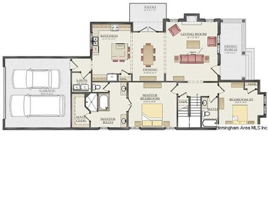 Please note, this drawing shows a garage, but on t