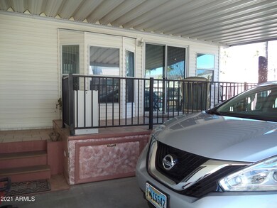 Front deck and Carport