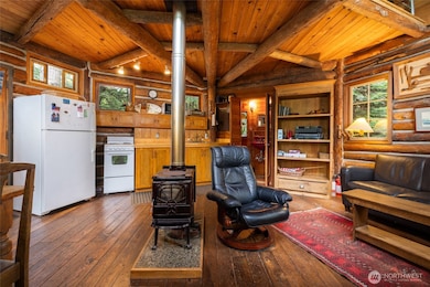 Wood stove keeps place so cozy on blustery days