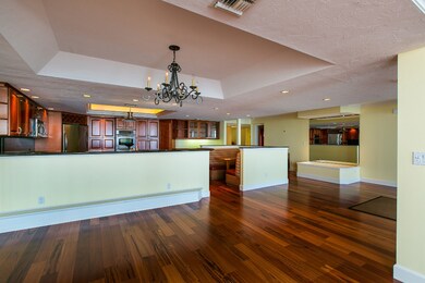 Just off the kitchen is the dining room.