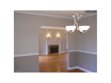 View of living room from dining room.