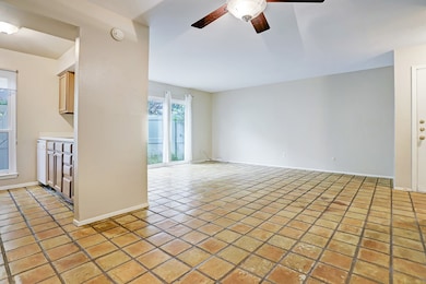 Angle of the downstairs area shows the many possibilities to make this your own.