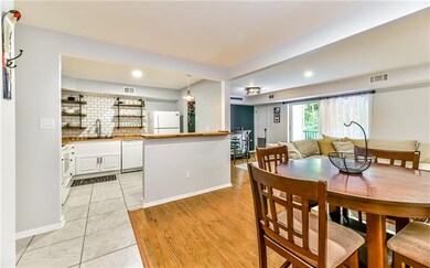 View of the Kitchen, Dining Room, Living Room, Bar