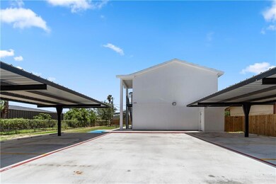 View of covered parking lot