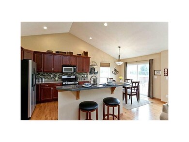 Kitchen. Breakfast bar with Corian countertop