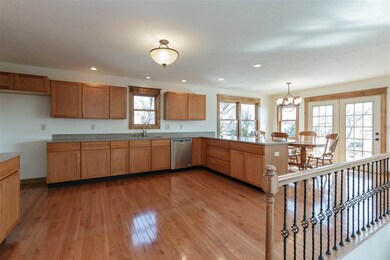 Large kitchen with quartz counter tops!