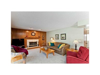 . Warm family room with fireplace