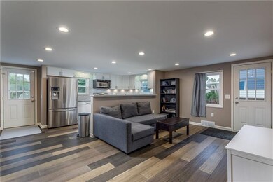 Amazing bamboo flooring on the main living area.