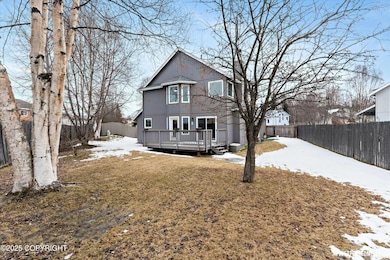 Fully fenced back yard