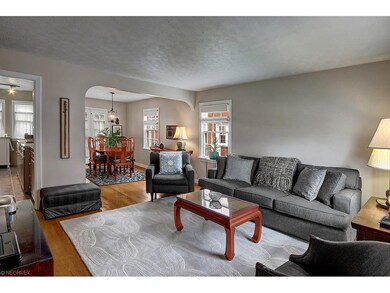 Enter into the living room with a wonderful view o