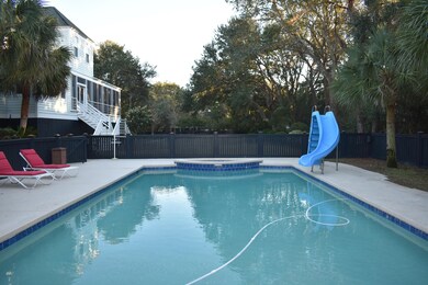 pool from tiki bar