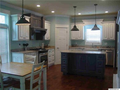 Kitchen with granite countertops