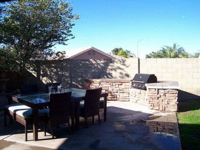 Built-in bar-b-que