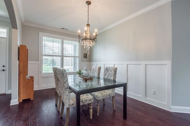 Beautiful Dining with Wainscoting