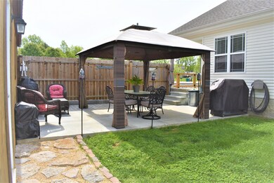 Huge newly poured concrete patio!